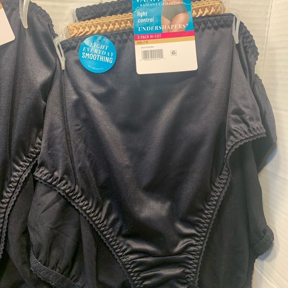 Vanity Fair Black, Tan, High-Waist Shapewear Size 4X/11 2packs of 3total of 6 - Picture 3 of 5